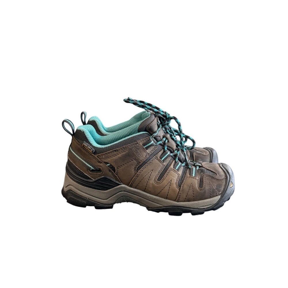 Keen Brown and Teal Ankle Boots